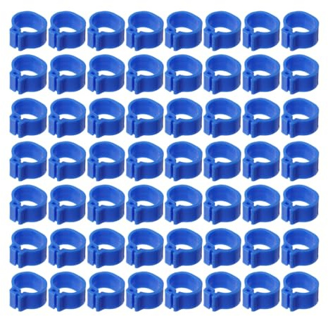 SEWACC Pigeon Foot Rings Pigeons Leg Ring Easy to Apply and Remove Portable Plastic for Breeding and Poultry Operations Management