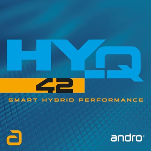 ANDRO HY-Q 42 - Rivestimento per ping pong (rosso, 1,9 mm)