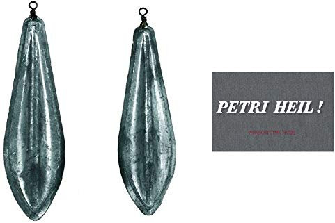 2 Stück Meeresblei Brandungsblei 100, 120 oder 140 Gramm von Jenzi + gratis Petri Heil! Aufkleber (120 Gramm)