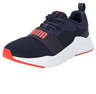 PUMA Unisex Kids Wired Run Jr Baskets, Peacoat, 37 EU