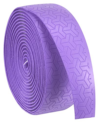 PATIKIL 6.6ft Schläger Über Griff PU Verlängern Griff Band rutschfest Absorbieren Schweiß für Tennis Badminton Angelrute Lila