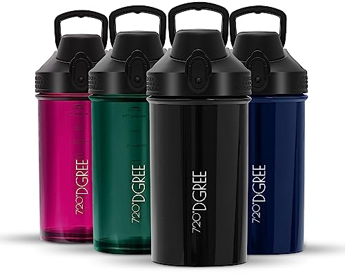 720°DGREE Shaker Protéiné 550ml “uberShaker” – Étanche, Sans BPA, Mélangeur Spirale pour Shakes Onctueux, Shaker Premium Fitness, Musculation, Smoothies, Gobelet Mélangeur Salle de Sport