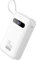 EnergyQC Power Bank, 20,000mAh 35W PD 3.0+QC 4.0 Fast Charging Portable Charger with Built-in USB-C in&Out Cables, Battery Pack for iPhone 16/15/14 Series, Galaxy, iPad, AirPods,White