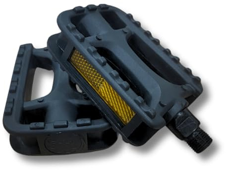 Pair of Black Pedals for MTB Mountain Bike Trekking City Bike Bicycle Refracting Anti-Slip