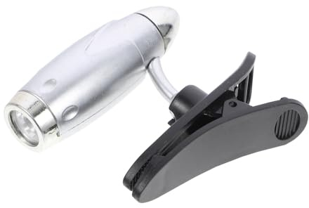 Lámpara de Lectura LED Clip, Mini Luz Portátil Ligera para Libros