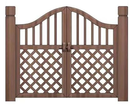 Portail de jardin autoportant en bois carbonisé vintage - Cloison décorative pour patio et terrasse - Installation facile - Porte d'entrée de cour extérieure (60 x 80 cm)