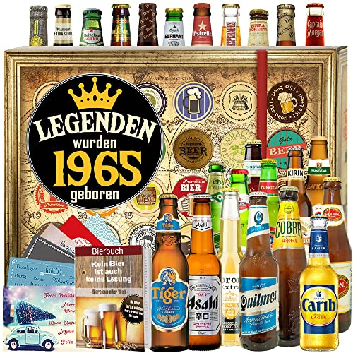 Legenden 1965 - Geboren 1965 - Biere der Welt 24x - Adventskalender 2024 2025 Bier Männer