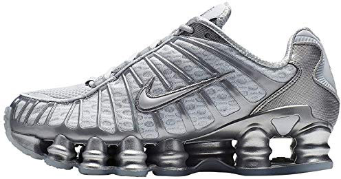 Nike W Nike Shox Tl, Women’s Track & Field Shoes, Multicolour (Pure Platinum/Chrome 3), 9 UK (44 EU)