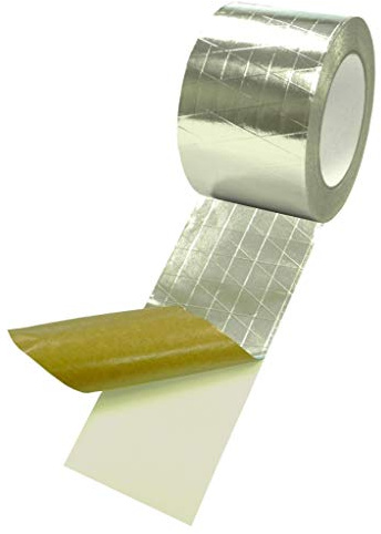 GGR Supplies T.R.U. FSK 6.8 MIL Aluminum Foil Reinforced Scrim/Kraft/Jacketing/Insulate Tape with Rubber Adhesive. 6 (144mm) X 50 Yards.