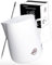 Pro@Home43® Bricco Latte professionale, Bricco per Latte in Acciaio Inox, lattiera per cappuccino 600 ml in bianco con penna Latte Art e confezione regalo