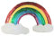 Anawakia Glitzer Regenbogen Aufnäher Aufbügler Iron on Patches Applikation Pailletten Regenbogen Sticker Bügelbilder (S 5.5 * 8.5cm)