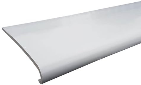 Bullnose Capping Cover 9mm Thick Plastic Internal Window Sill Trim (2m Long) (260mm Depth)
