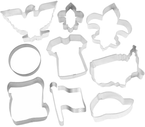 Boy Club Cookie Cutter 9 Piece Set from The Cookie Cutter Shop – Tin Plated Steel Cookie Cutters