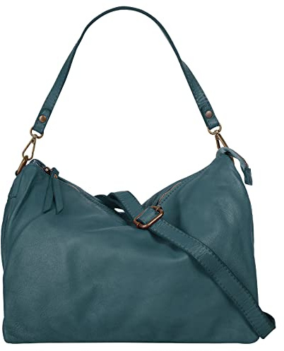 Samantha Look Umhängetasche Echt Leder Damen | Made in Italy, Used Look, Vielseitige Umhängetasche | 021672
