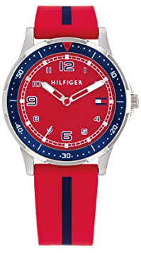 Tommy Hilfiger Armbanduhr mit Silikonarmband, Kollektion für Jungen (Rot)