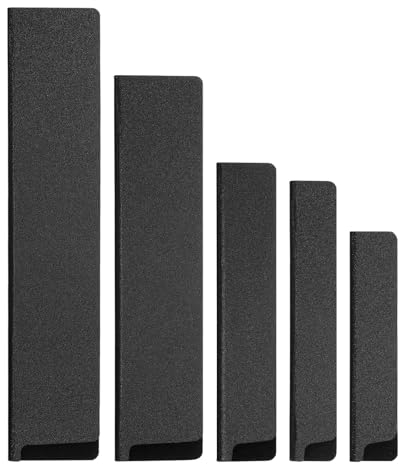 QUARKZMAN 5-teiliges Set Messerkantenschutz, ABS-Messerhülle, Ärmel, Messeretui, Klingenschutz, universelle Messerscheide für Zuhause, Küchenmesser