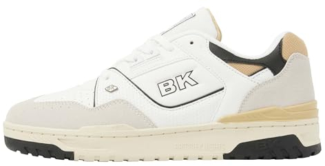 British Knights Herren VENDON Sneaker, Weiss Cremeweiss Taupe Schwarz, 42 EU