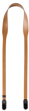 Peak Design Correa de piel para cámara, color marrón, grano completo, cuerpo cruzado estándar de 46.65 pulgadas, longitud fija, liberación rápida y conexión, hardware integrado, capacidad de 200