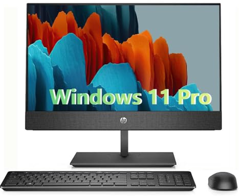 HP ProDesk 600 G5 All in One Desktop Computer PC, con monitor da 21.5, Intel Core i5-9500, 8 GB RAM, SSD da 256 GB, tastiera US WiFi, Bluetooth, Windows 11 Pro (ricondizionato)