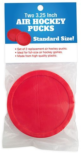 Brybelly Large Size Air Hockey Replacement Pucks - Set of Two 3 Inch Pucks