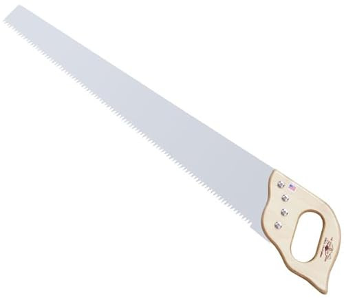 30-Inch Western Log Saw - 4-TPI Hand Saw for Wood Cutting, Lumber, or Timber - Professional Arborist Hand Wood - Branch Cutter Pruning Saw for Trimming, Gardening, or Logs by Kings County Tools