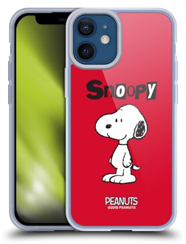 Head Case Designs Officially Licensed Peanuts Snoopy Characters Gel Case [Military Grade Protection] Compatible With Apple iPhone 12 Mini