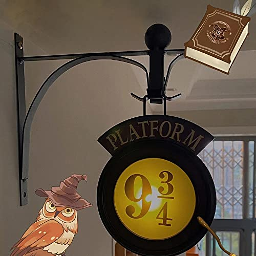 Deluisho Movie Character Wall Mounted Night Light, 9 3/4 Night Light, Kids Wall Mounted Night Light, Living Room Decoration, Nursery Decoration, Gift for Movie Lovers (Black)