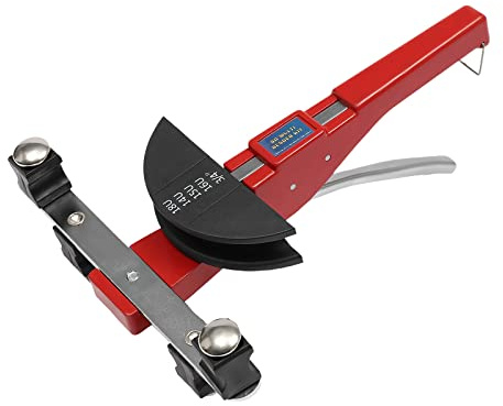 Rohrbiegemaschine Manueller Rohrbieger mit Biege-Satz 6~22mm (1/4 '' - 7/8 '') 0-90° Biegebereich,Handbiegegerät Rohrbiegegerät mit Rohrschneider und Entgrater für Alu-, Kupfer- und Kunststoffrohre