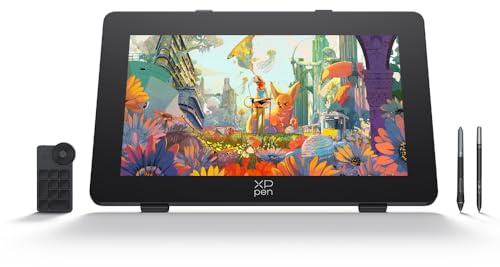 XPPen Artist Pro 24 Gen2 4K Tableta Gráfica con Pantalla UHD con 2 Lápices de 16K Niveles de Presión, Tableta Dibujo Digital Profesional 99% sRGB con Soporte Ajustable y Mini Teclado