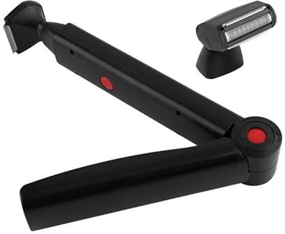 Rückenrasierer Herren Elektrisch, Körpertrimmer Herren, Haarschneider Körper Männer, Brust Trimmer, Rückenhaarentferner Faltbar, Haarschneidemaschine USB Aufladung