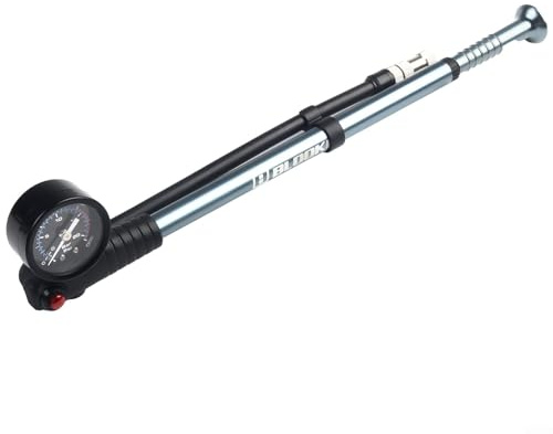 Bomba de choque para bicicleta, alta presión, 300 PSI para horquilla de suspensión y amortiguador trasero, ideal para bicicletas de carretera, MTB y motocicletas