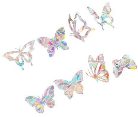 Healifty 6 Piezas Pegatinas Estáticas para Ventanas Decorativas con Diseño de Aves para Protección Colisión Reutilizables sin Adhesivo Colores Surtidos para Hogar y Oficina