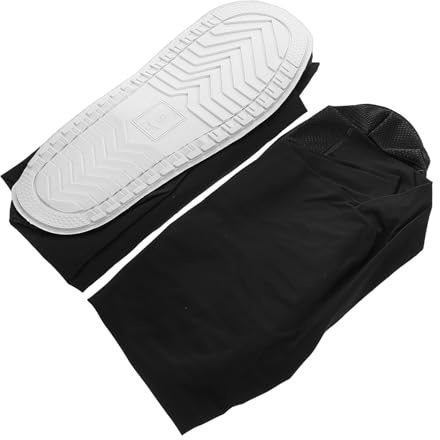 UPKOCH Unisex Regenschuhüberzüge Mittlere Härte Elastisches Band Wasserfester Fahrradstiefelüberzug für Outdoor Radfahren Wadenhoher Regenschutz