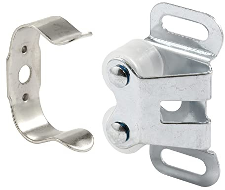 Prime-Line MP7081 RV and Mobile Home Cabinet Door Catch, Double Post (5 Sets)