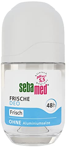 SEBAMED Frische Deo frisch Roll-on, zuverlässiger Schutz vor Körpergeruch, Deo für Männer und Frauen, 48h Wirkung, langanhaltende Frische, ohne Aluminiumsalze, 50 ml