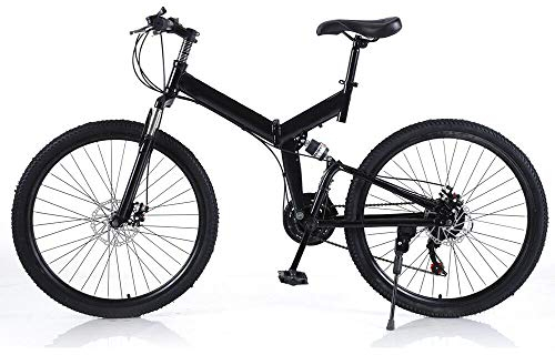 SENDERPICK 26” Klappfahrrad Klapprad, 21 Gang Mountainbike für Erwachsene, Faltrad Citybike Camping Folding Bike