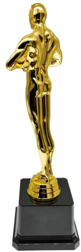 Gold Award Trophies,Men's Award Trophy 8 Inch Trophy Golden Trophy Statues Plastic Prize Cup for Party Celebrations Award Ceremony Appreciation Gift