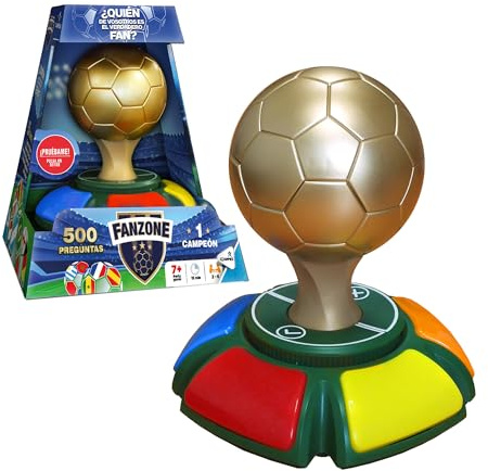 Famogames - Fanzone, Gioco su calcio Regalare, +500 domande per sfidarti, Gioco da tavolo per testare le conoscenze del calcio, Versione spagnola, Famosa (FAE01000)