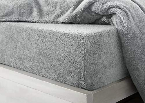 INSAFIANS Teddy Fleece Extra Deep Fitted Sheet Cozy, Warm, and Fluffy Bed Sheets, Duvet Covers, Pillowcases