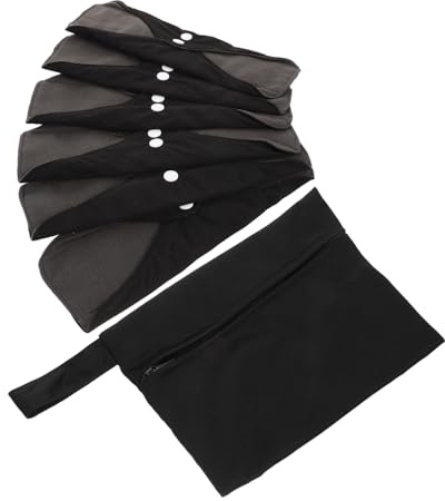 Healvian Set de Compresas Menstruales Reutilizables para Mujer, Material Sintético Fácil de Usar, Absorbentes y Lavables para Cuidado Femenino Diario