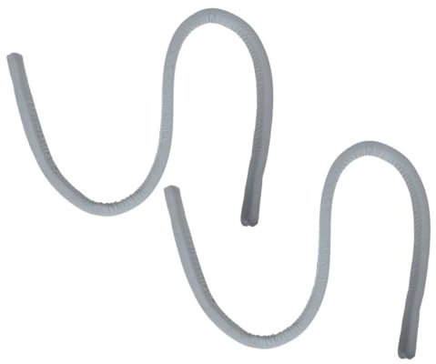 GARVALON Relleno para Huecos de Cama de 2 Piezas, Almohada de Cuña de Tamaño Completo de Espuma Gris Funda de Tela Suave, Diseño Antideslizante, para Dormitorio y Protección contra Caídas