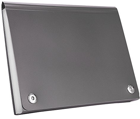 A4 Ordner Büromappe Aktentasche Datei Organisator Mappe mit 12 Fächern in verschiedenen Farben Sotiermappe Dokumentemappe Fächermappe mit Druckknöpfe Große Kapazität Ordnungsmappe Dunkelgrau