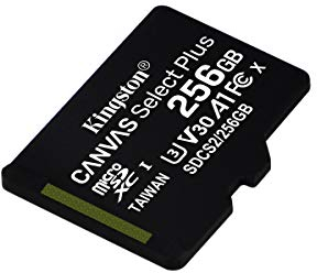 Kingston Canvas Select Plus microSD Speicherkarte, SDCS2/256GBSP Class 10