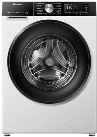 Hisense WD3S8045BW3, Lavadora Secadora, 8/5 Kg, Class A-30%/D, 1400 RPM, Ancho 60 cm, 16 Programas, Serie 3S, Blanco