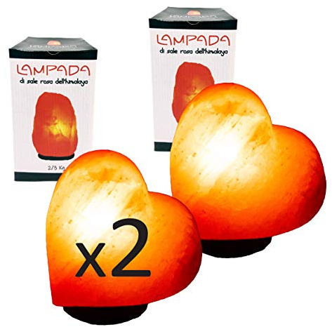 My Custom Style 2 lampade di Sale dell'Himalaya (Punjab Pakistan) 2-3kg Cuore