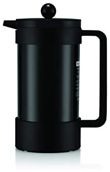 BODUM Bean - Cafetera de prensa francesa sostenible, 34 onzas, color negro