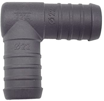 1 x YOU.S Original Schlauchverbinder Zwischenstück RGV Ø 22x22 mm 90° Winkel - L Form