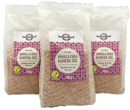 Naturligt Himalayasalt – 3 x 500g | Premiumkvalitet | Hälsosamt val | Mångsidig användning | Etiskt producerad | Återförslutningsbar påse | Perfekt för matlagning, kryddning med mera