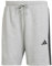 adidas Herren Essential Three Stripes French Terry Short, medium Grey Heather/Black, L