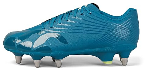 Canterbury Stamped Grndbrk Team Stivali per Unisex Adulto, Lagoon/Sunny Lime/Spray, 45 EU
